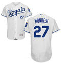 Kansas City Royals #27 Majestic Mens Raul A Mondesi Home Limited Cool Base Jersey - White