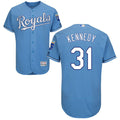 Light Blue #31 Kansas City Royals Majestic Mens 2016 Ian Kennedy Flexbase Authentic Jersey