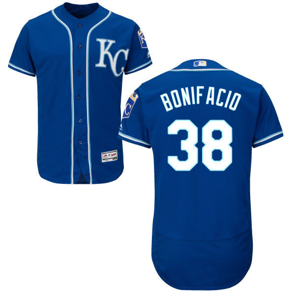 Jorge Bonifacio #38 Kansas City Royals Majestic Mens 2016 Flexbase Authentic Jersey - Royal Blue