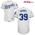 Jason Hammel #39 Kansas City Royals Majestic Mens Home Limited Flex Base Jersey - White