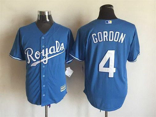 Alex Gordon #4 Kansas City Royals Mens 2015 Alternate Limited Cool Base Jersey - Light Blue
