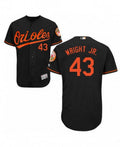 Black Alternate #43 Baltimore Orioles Majestic Mens Mike Wright Jr Authentic Flex Base Jersey