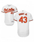 Mike Wright Jr #43 Baltimore Orioles Majestic Mens Authentic Home Flex Base Jersey - White