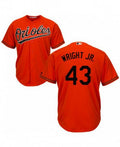 Mike Wright Jr #43 Baltimore Orioles Majestic Mens Limited Cool Base Jersey - Orange