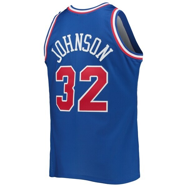 Men's Mitchell & Ness Magic Johnson Royal Western Conference Hardwood Classics 1992 NBA All-Star Game  Jersey