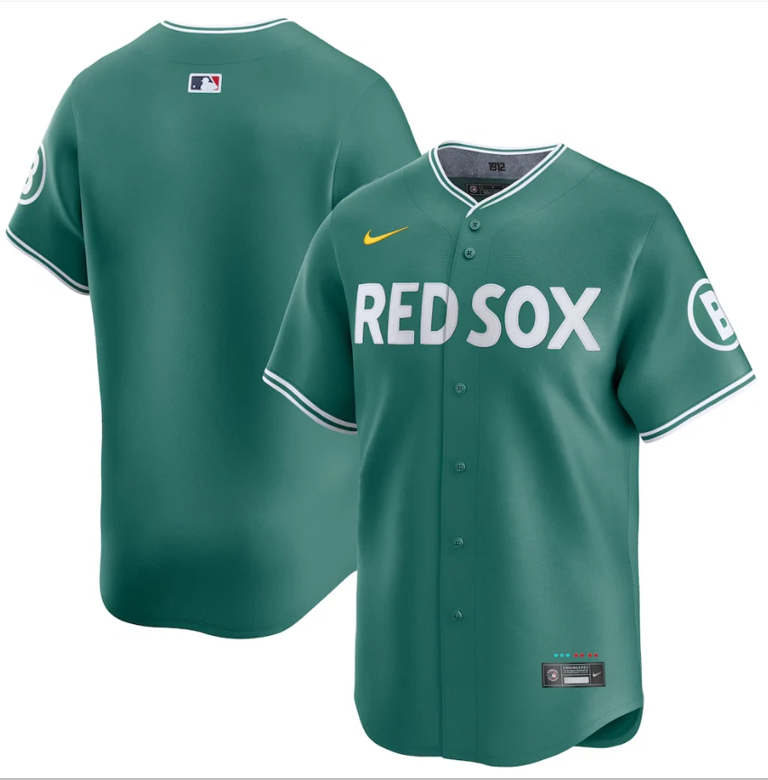 Boston Red Sox Men'S 2025 No Name Green City Connect Limited Jersey - Red