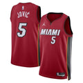 Miami Heat Jordan Brand Statement Edition Swingman Jersey - Red - Nikola Jović - Unisex