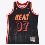 Miami Heat Mitchell & Ness M&N x Nicky Jam Swingman Jersey
