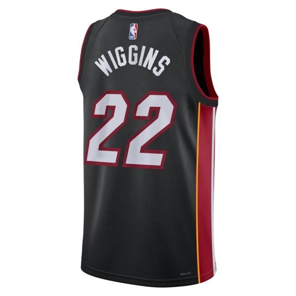 Miami Heat Nike Icon Edition Swingman Jersey - Black - Andrew Wiggins - Unisex