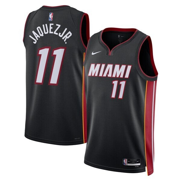 Miami Heat Nike Icon Edition Swingman Jersey - Black - Jaime Jaquez Jr. - Unisex