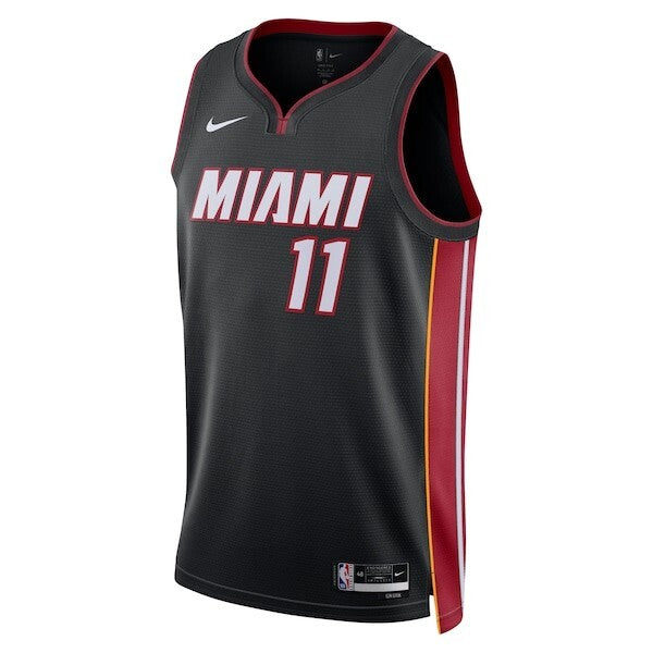 Miami Heat Nike Icon Edition Swingman Jersey - Black - Jaime Jaquez Jr. - Unisex