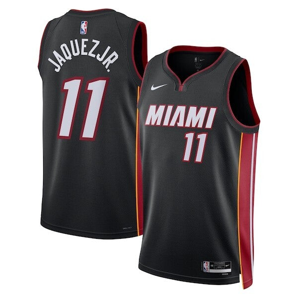 Miami Heat Nike Icon Edition Swingman Jersey - Black - Jaime Jaquez Jr. - Unisex