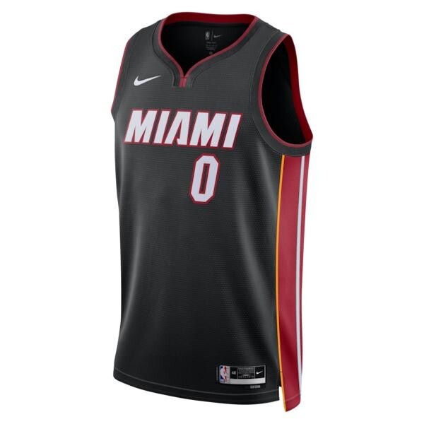 Miami Heat Nike Icon Edition Swingman Jersey - Black - Simone Fontecchio - Unisex