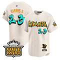 Michael Harris Ii #23 Atlanta Braves Graffiti A-Town Edition Limited Jersey - Cream