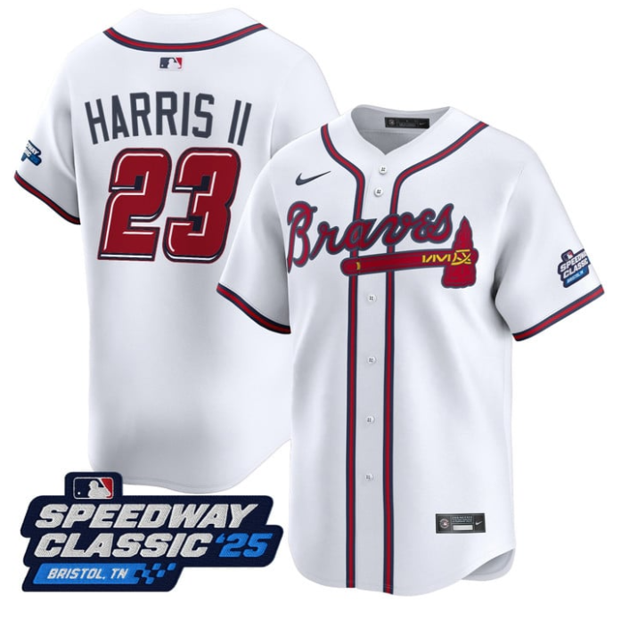 Michael Harris Ii #23 Atlanta Braves Speedway Classic Limited Jersey - White