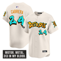 Miguel Cabrera #24 Detroit Tigers Graffiti Motor City Edition Limited Jersey - Cream