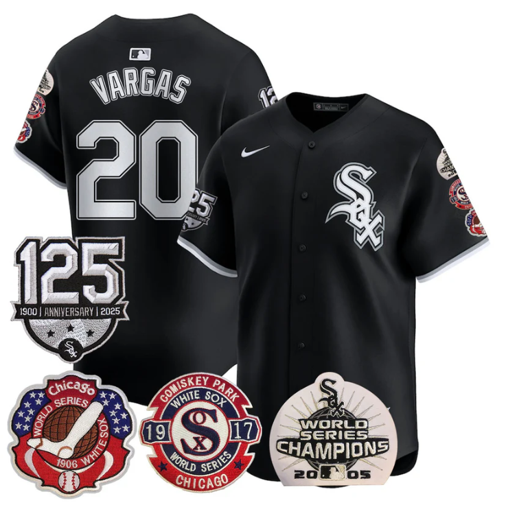 Miguel Vargas #20 Chicago White Sox 125Th Anniversary World Series Champi Limited Jersey