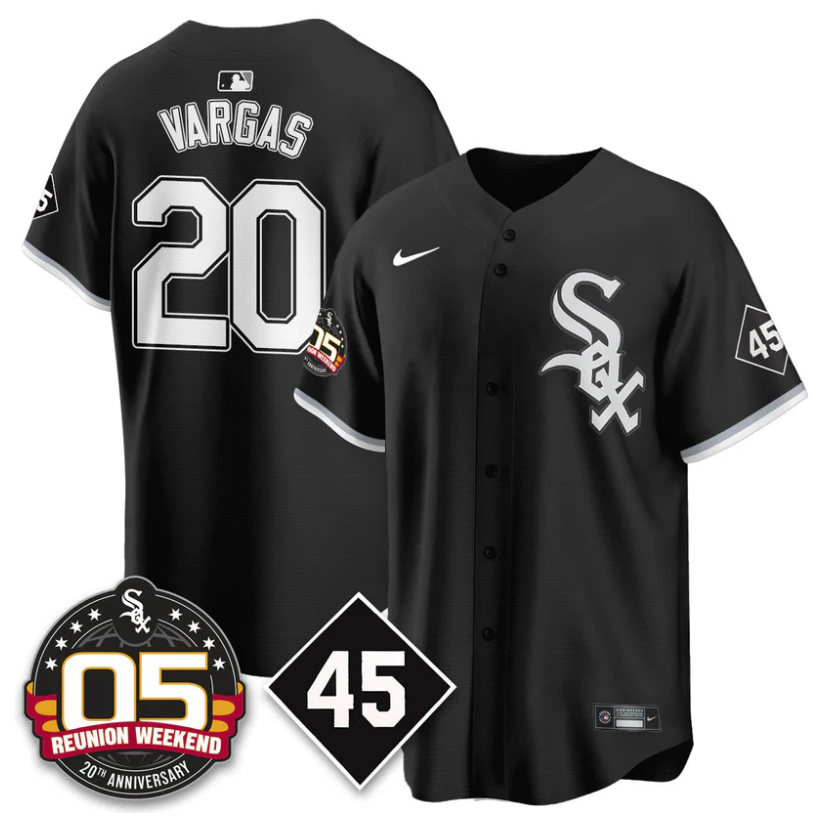 Miguel Vargas #20 Chicago White Sox 2025 Reunion Weekend Limited Jersey - Black