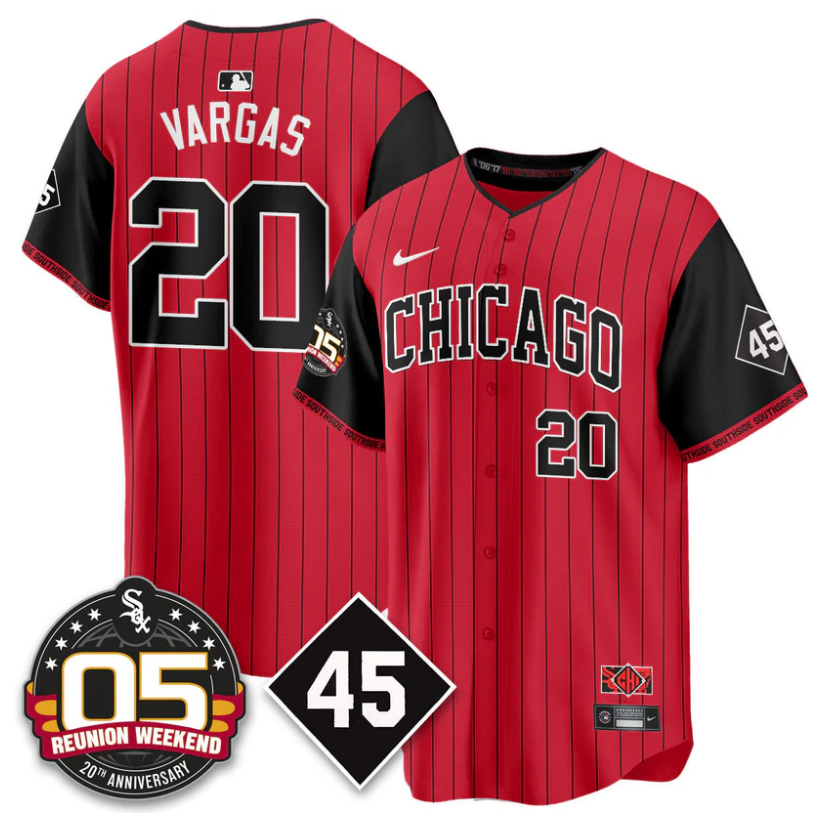 Miguel Vargas #20 Chicago White Sox 2025 Reunion Weekend City Connect Limited Jersey