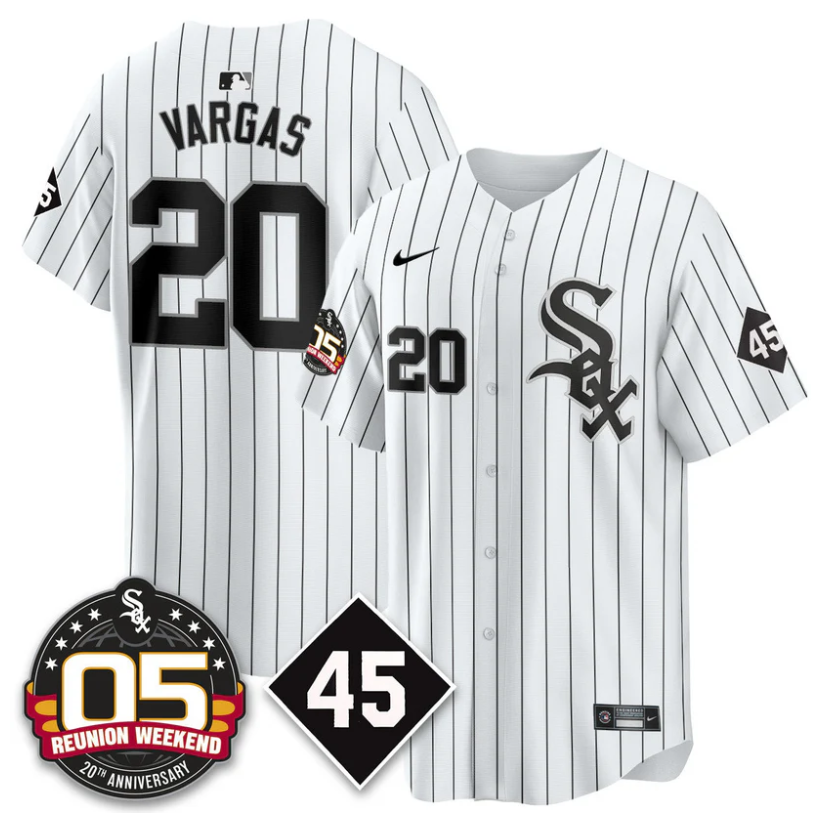 Miguel Vargas #20 Chicago White Sox 2025 Reunion Weekend Limited Jersey - White