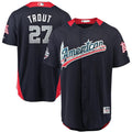 Mike Trout #27 American League Majestic 2018 Star Game Home Run Derby Player Jersey - Navy