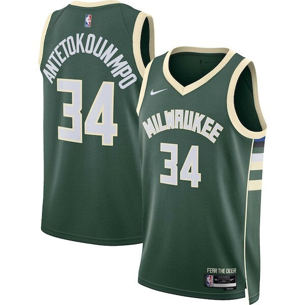 Milwaukee Bucks Giannis Antetokounmpo Nike Dri-Fit Swingman Jersey