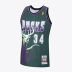 Milwaukee Bucks Ray Allen 1996 Hardwood Classics Alternate Swingman Jersey By Mitchell & Ness - Dark Green - Mens