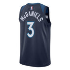 Minnesota Timberwolves Nike Icon Edition Swingman Jersey - Navy - Jaden McDaniels - Unisex