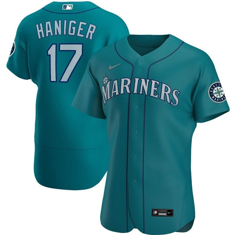 Mitch Haniger #17 Womens 2020 Seattle Marines Limited Jersey - Green