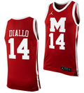 Mohamad Diallo #14 Detroit Tigers Morehouse College Limited Basketball Uniform Ma Jersey