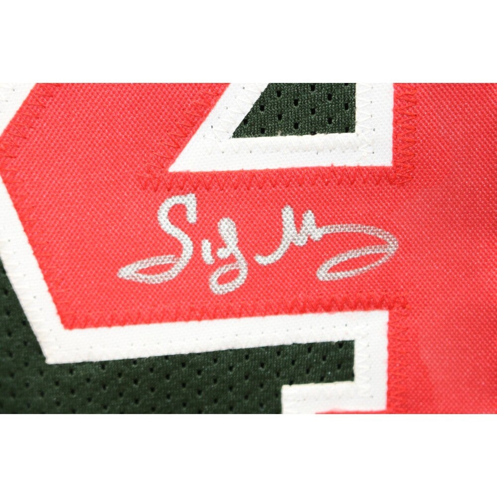 Sidney Moncrief Autographed/Signed Replica Pro Style Sz  Green Jersey HOF TRI 57914