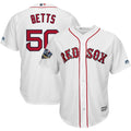 Mookie Betts #50 Boston Red Sox Majestic 2018 World Series Limited Cool Base Player Jersey - White