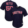 Mookie Betts #50 Boston Red Sox Majestic Tall Big Alternate Limited Cool Base Player Jersey - Navy