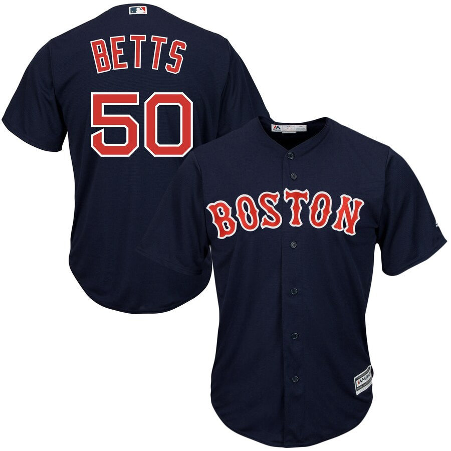 Mookie Betts #50 Boston Red Sox Majestic Limited Cool Base Player Jersey - Navy