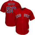 Mookie Betts #50 Boston Red Sox Majestic Limited Cool Base Player Jersey - Scarlet