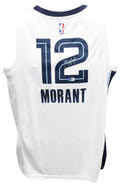 Ja Morant Autographed Memphis Grizzlies White Jersey Nike Beckett