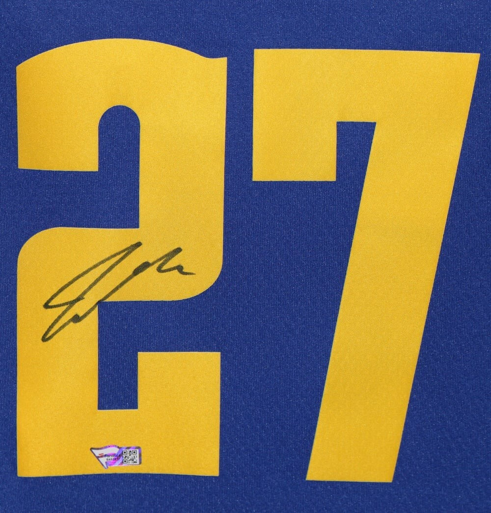 Jamal Murray Autographed Denver Nuggets Blue Dri-Fit  Jersey FAN