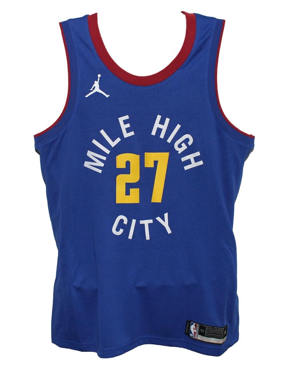 Jamal Murray Autographed Denver Nuggets Blue Dri-Fit  Jersey FAN