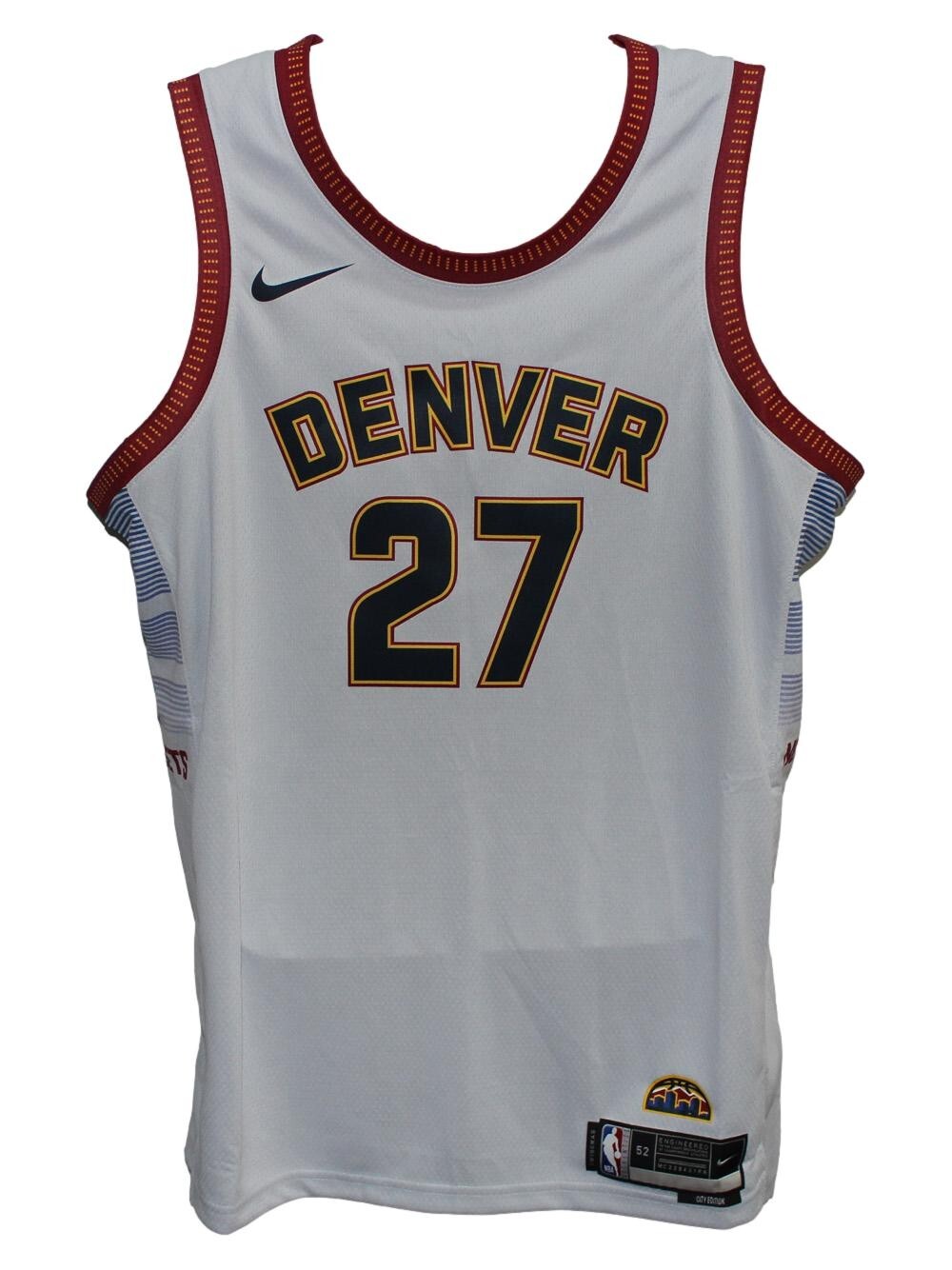 Jamal Murray Signed Replica Denver Nuggets Silver Swingman 52 Jersey FAN