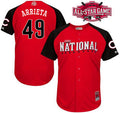 Jake Arrieta #49 Chicago Cubs 2015 National League Star Game Player Jersey - Red