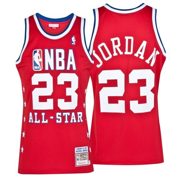 NBA All-Star East Michael Jordan 1989  Jersey By Mitchell & Ness - Red - Mens