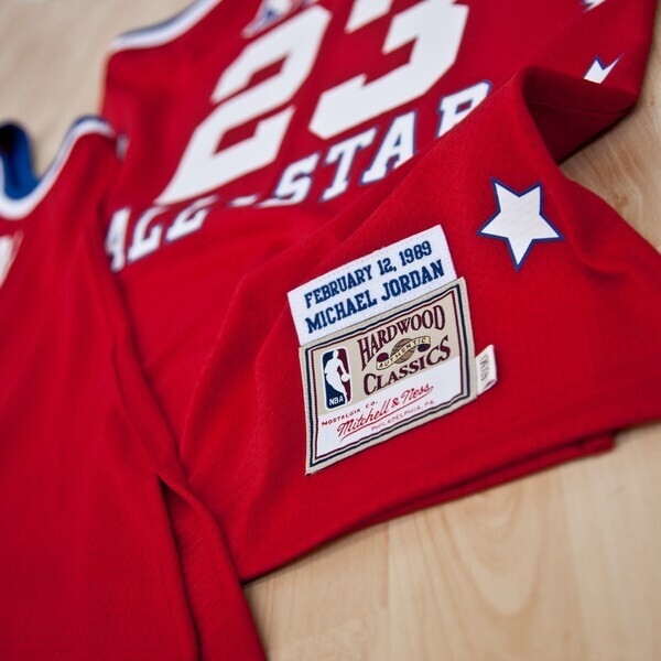 NBA All-Star East Michael Jordan 1989  Jersey By Mitchell & Ness - Red - Mens
