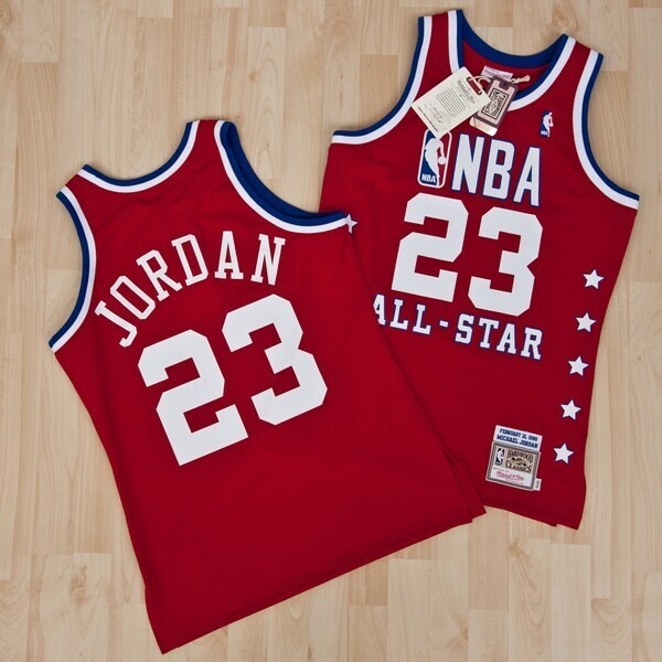 NBA All-Star East Michael Jordan 1989  Jersey By Mitchell & Ness - Red - Mens