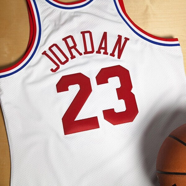 NBA All-Star East Michael Jordan 1991  Jersey by Mitchell & Ness - White - Mens