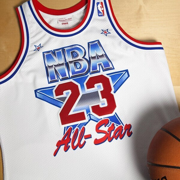 NBA All-Star East Michael Jordan 1991  Jersey by Mitchell & Ness - White - Mens