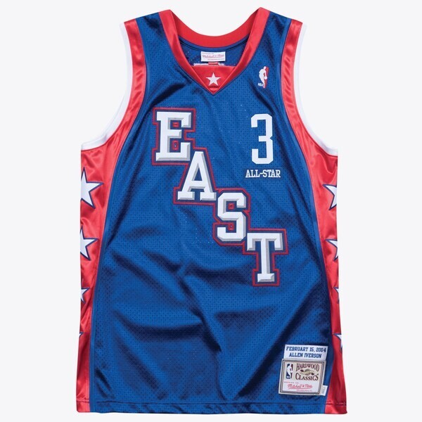 NBA Allen Iverson 2004 All-Star  Jersey By Mitchell & Ness - Royal - Mens