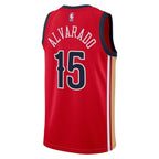 New Orleans Pelicans Jordan Brand Statement Edition Swingman Jersey - Red - Jose Alvarado - Unisex