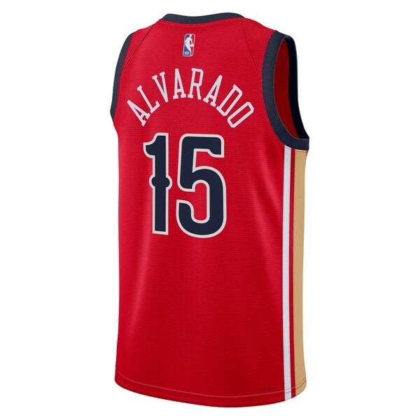 New Orleans Pelicans Jordan Brand Statement Edition Swingman Jersey - Red - Jose Alvarado - Unisex
