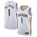New Orleans Pelicans Nike Association Edition Swingman Jersey - White - Zion Williamson - Unisex