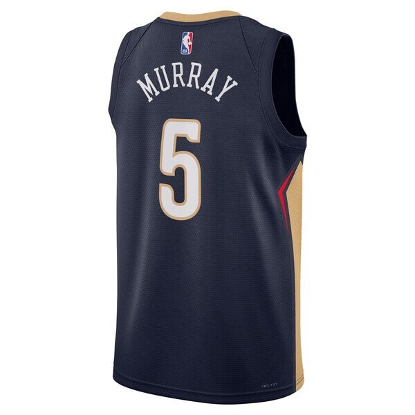 New Orleans Pelicans Nike Icon Edition Swingman Jersey - Navy - Dejounte Murray - Unisex